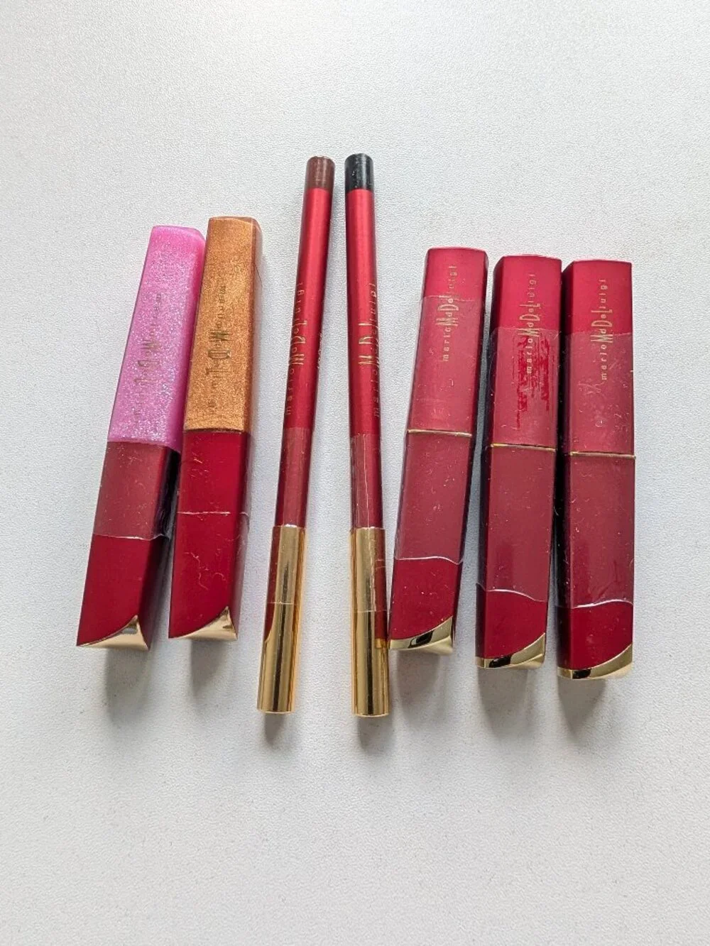 Mario Md De Luigi MDL Cosmetics Lot Lip-gloss Lip Pencil Lipstick SEALED NOS